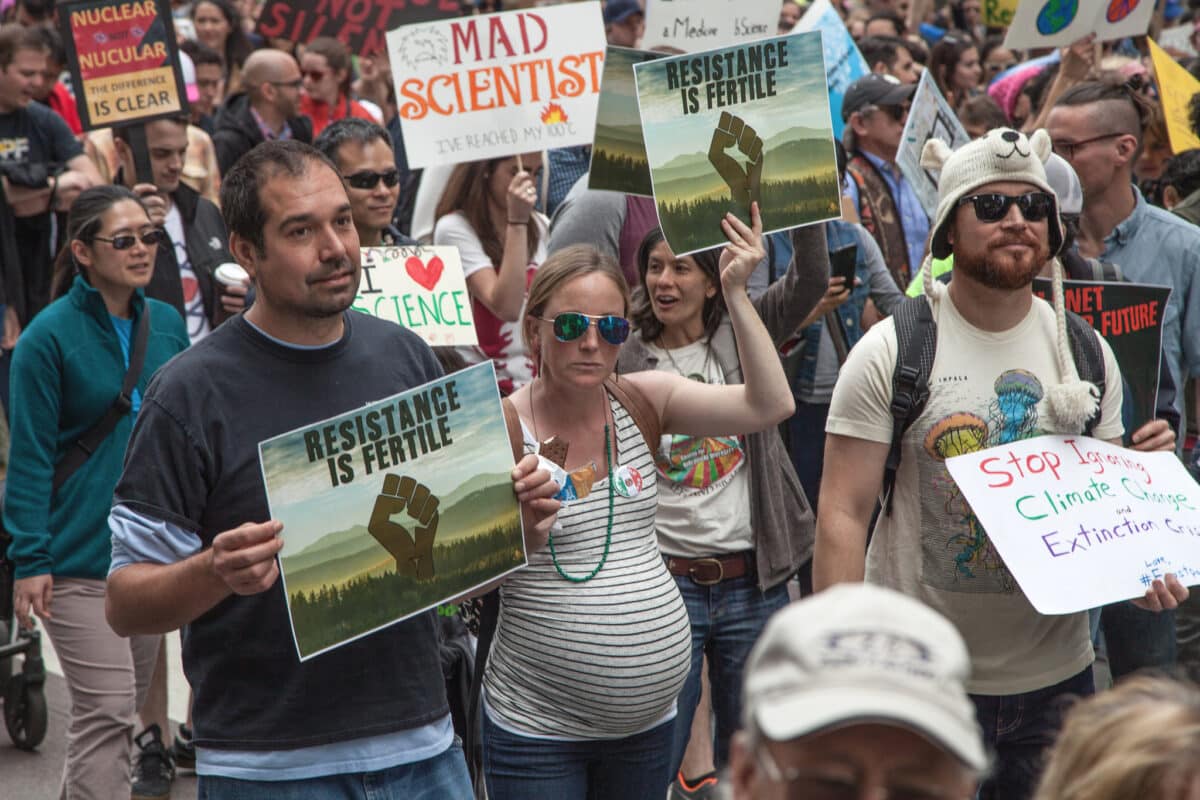 Photo from the March for Science in San Francisco, California, on April 22, 2017.