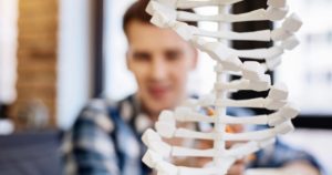 student with DNA
