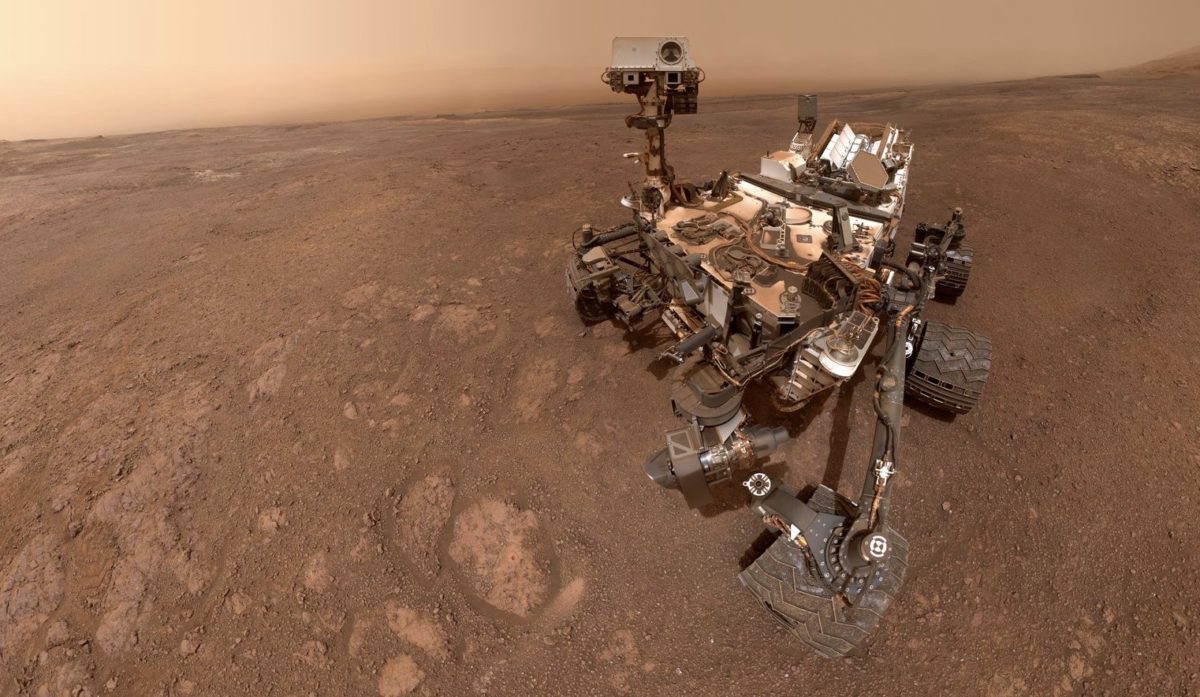Curiosity rover on Mars