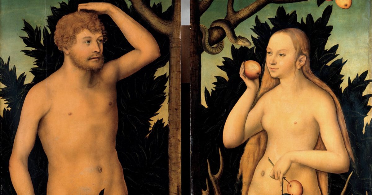 Adam and Eve, by Lucas Cranach the Younger