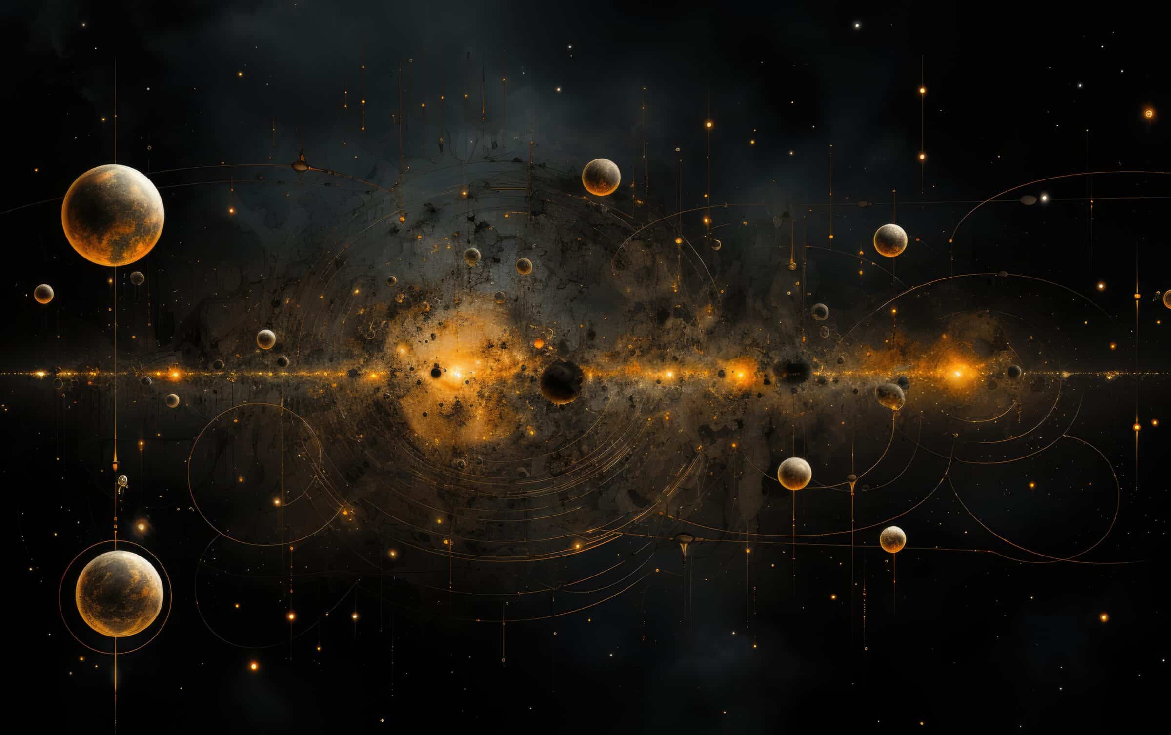 Golden dimensions multiverse planets.